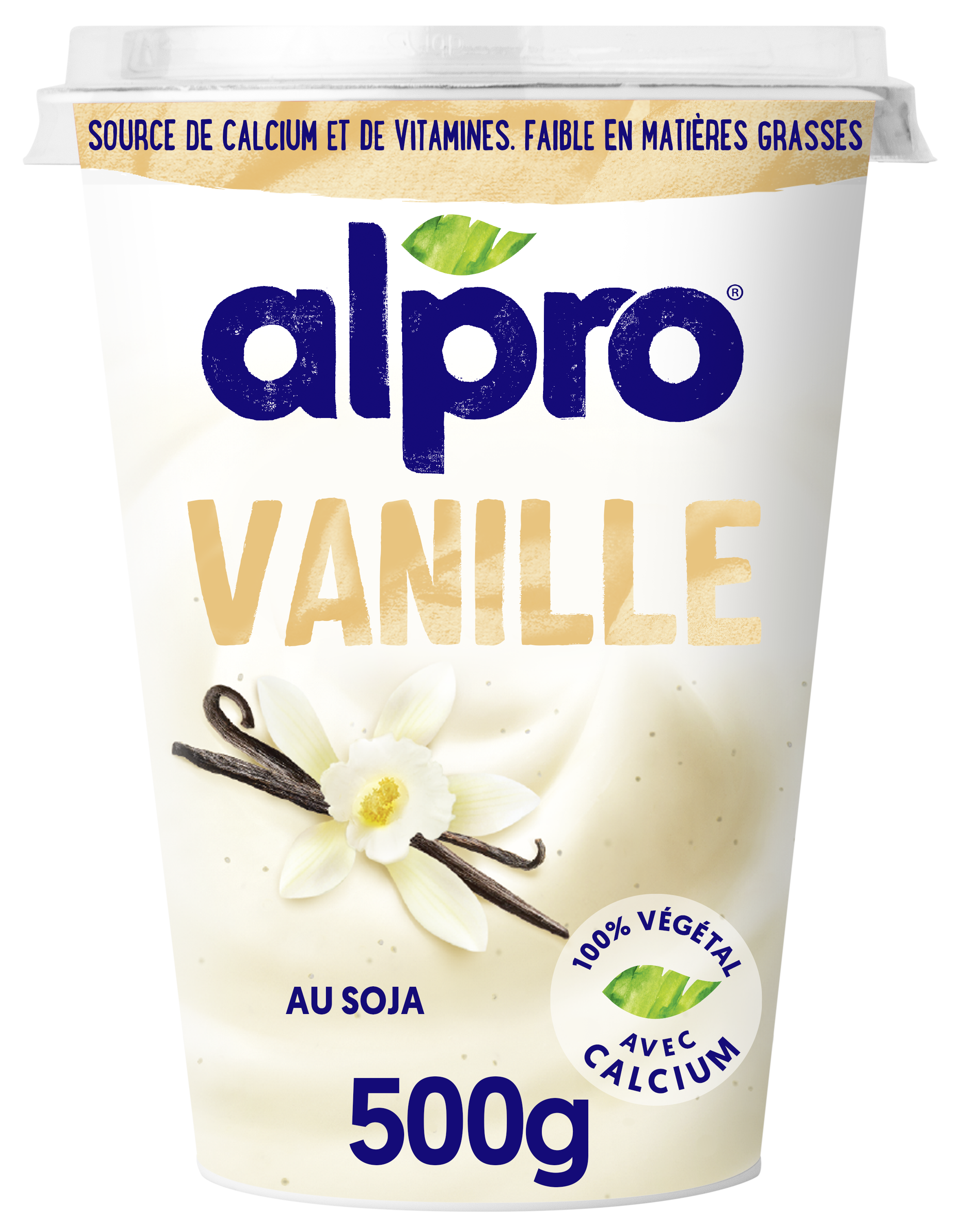 ALPRO Dessert végétal soja et à la vanille 500g pas cher 