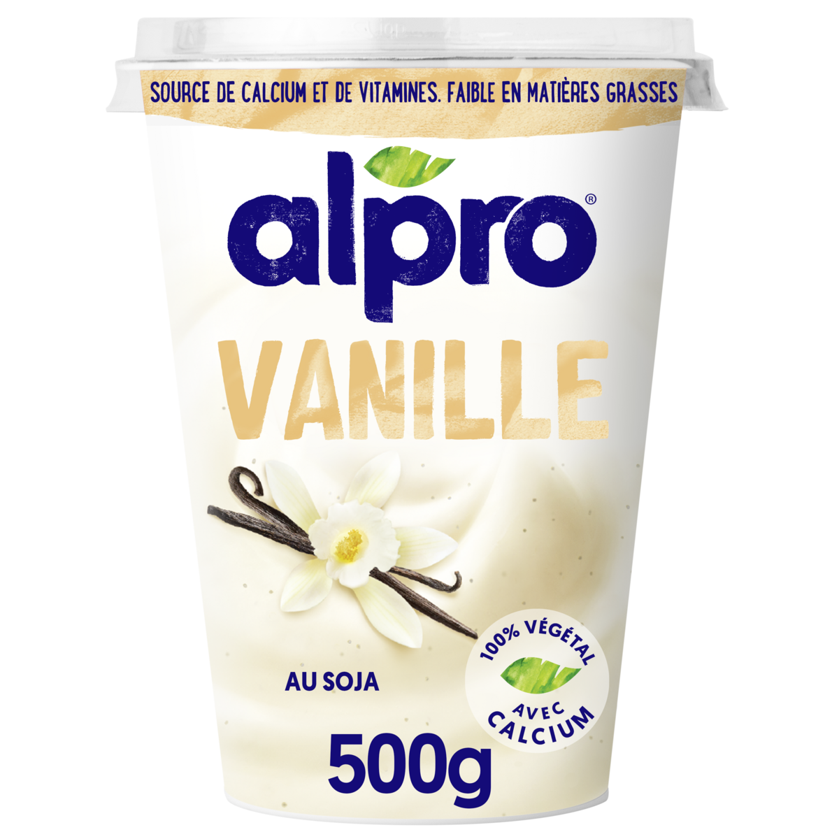 Dessert végétal soja fraise, Alpro (500 g)