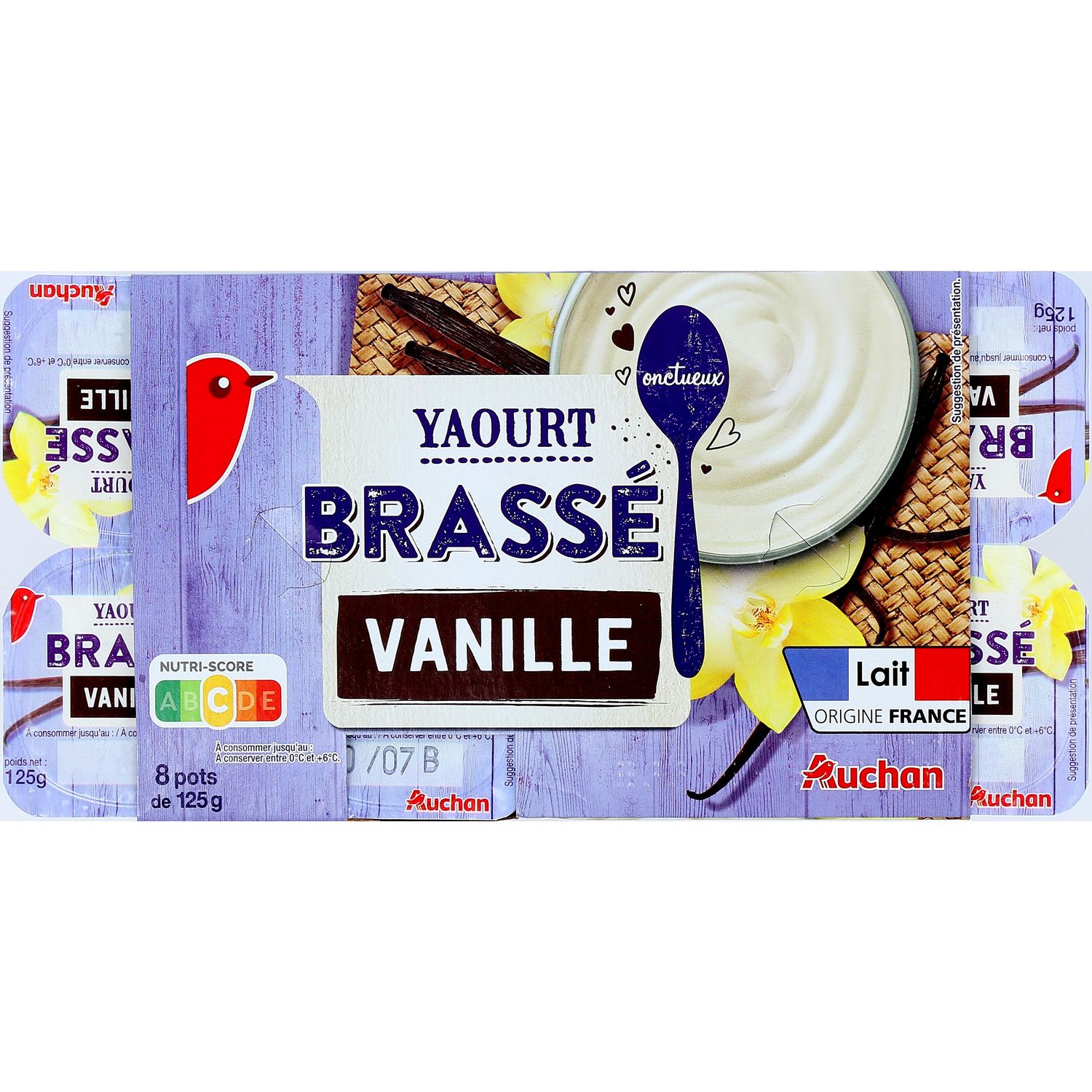 Yaourt citron brassé PERLE DE LAIT : Les 4 pots de 125g à Prix