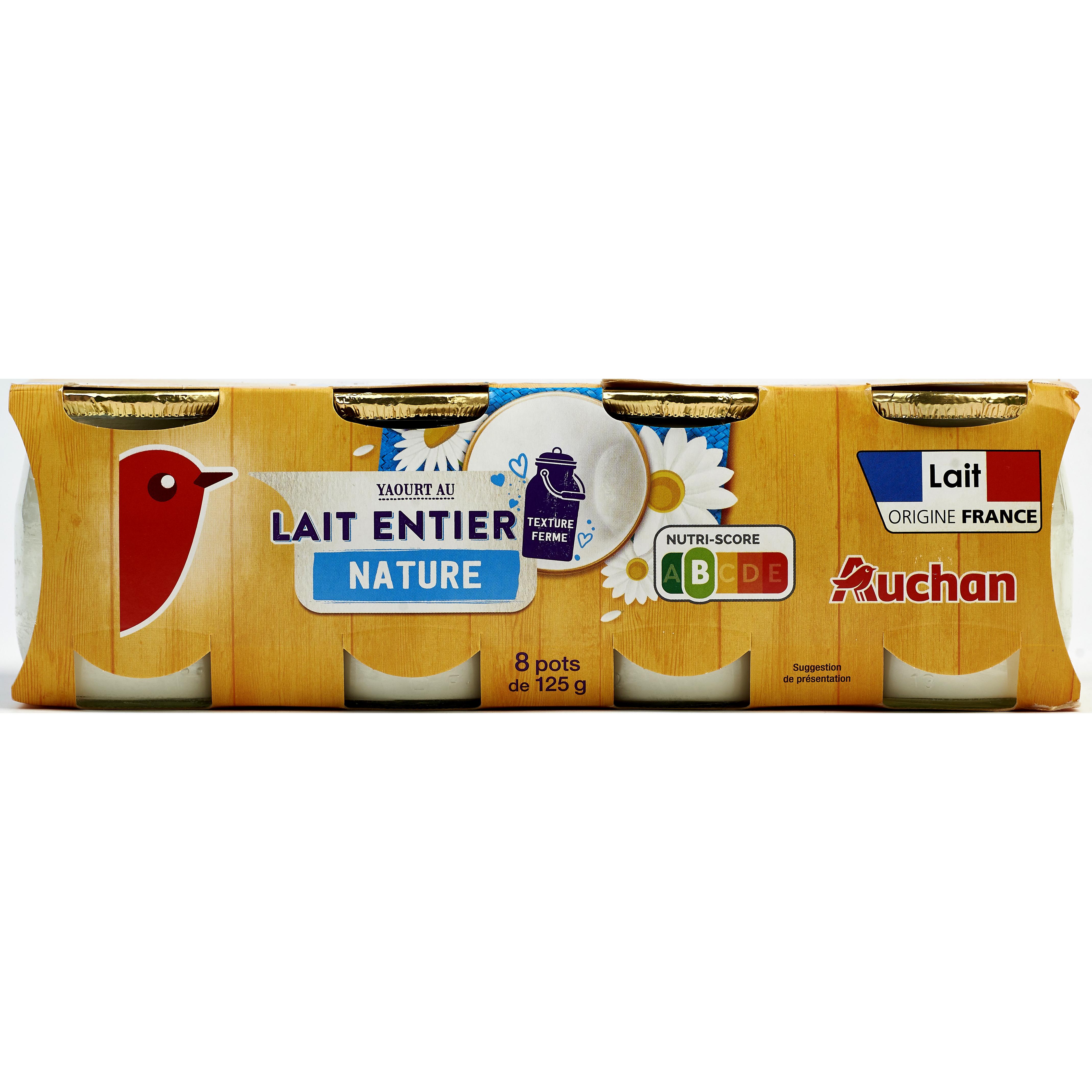 AUCHAN BIO Yaourt au lait de brebis nature 2x125g pas cher 