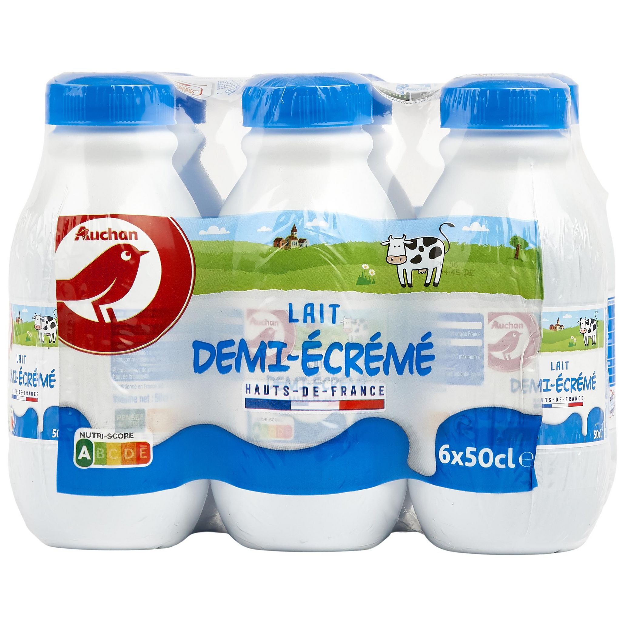 Achat / Vente Le lait d'ici 1/2 écrémé stérilisé UHT bouteille, 6x1L