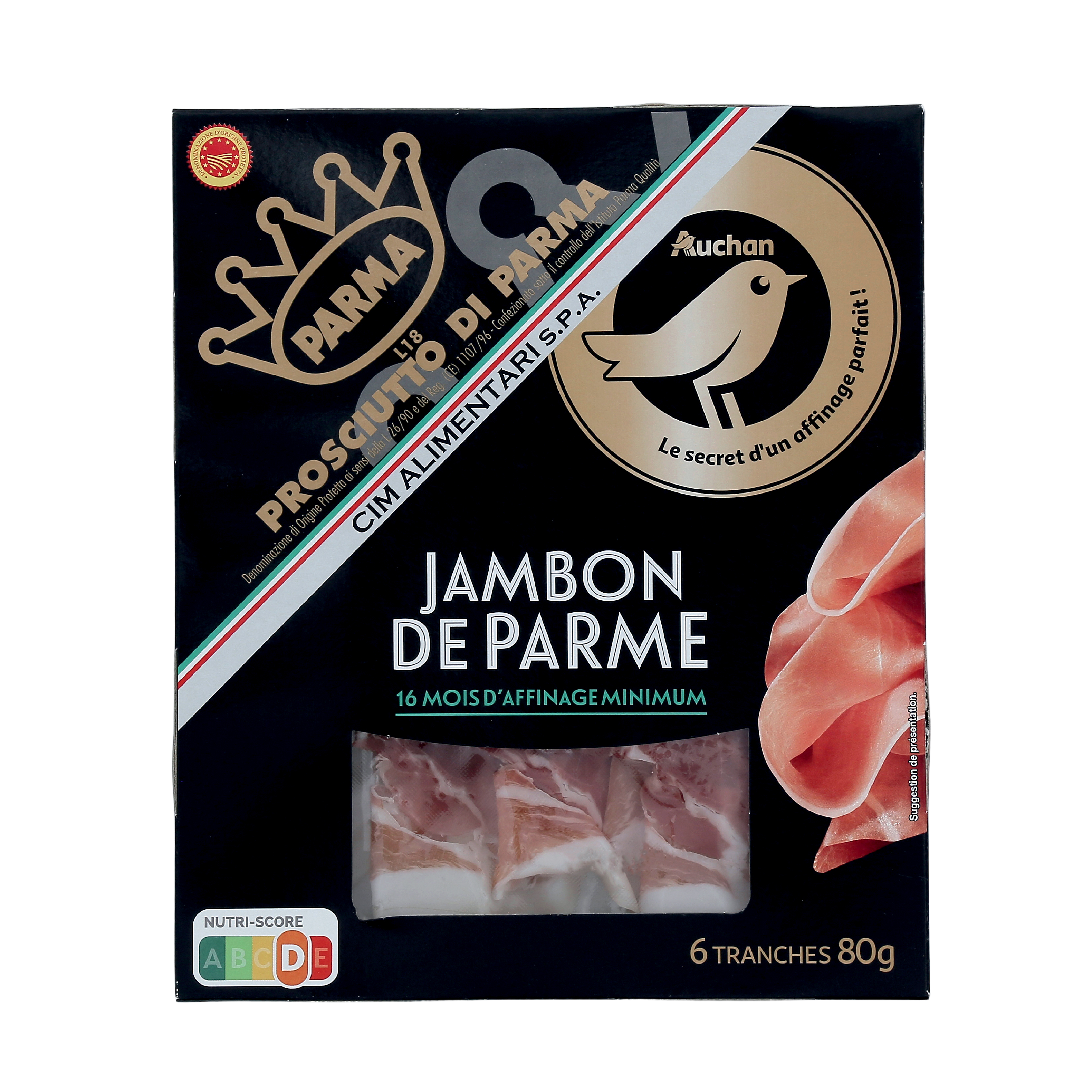 1/4 jambon cru haute qualité