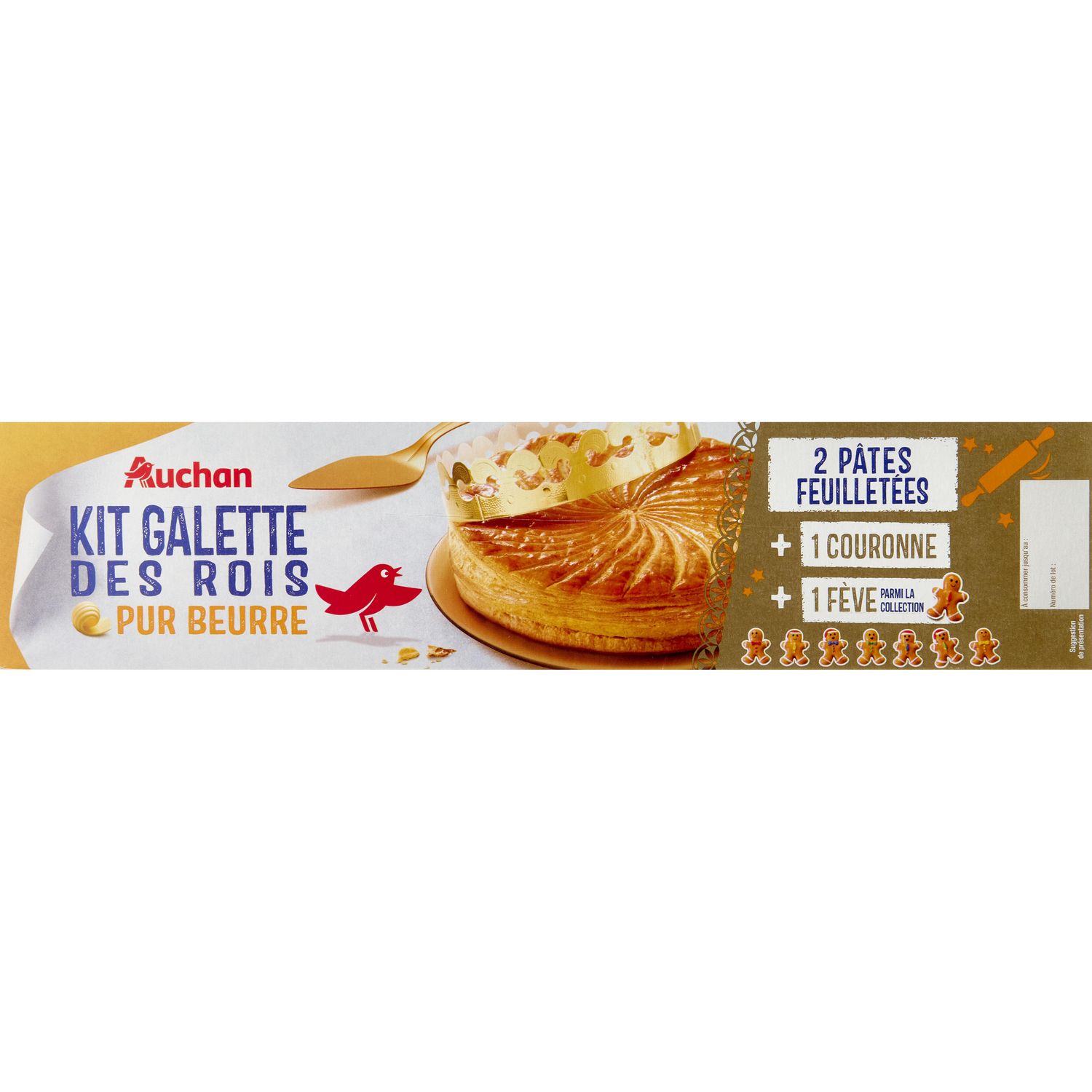 Kit galette des rois (moule + préparation frangipane + fève et couronne)