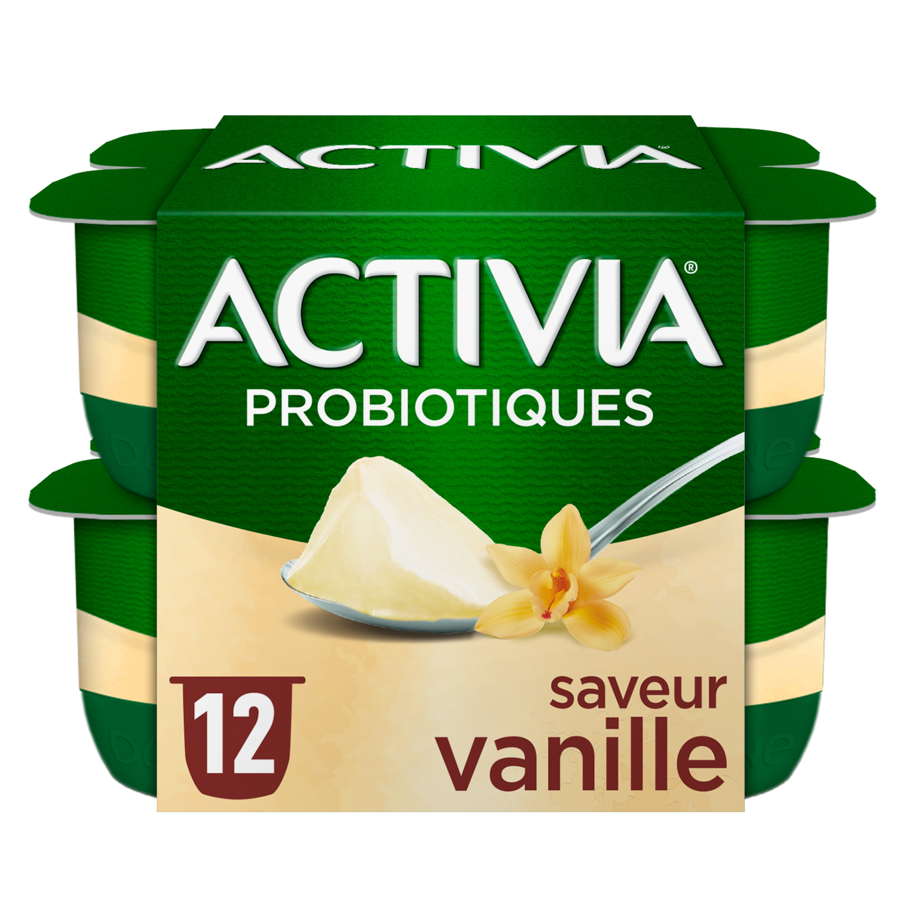 ACTIVIA Probiotiques - Yaourt au bifidus à la vanille 12x125g pas