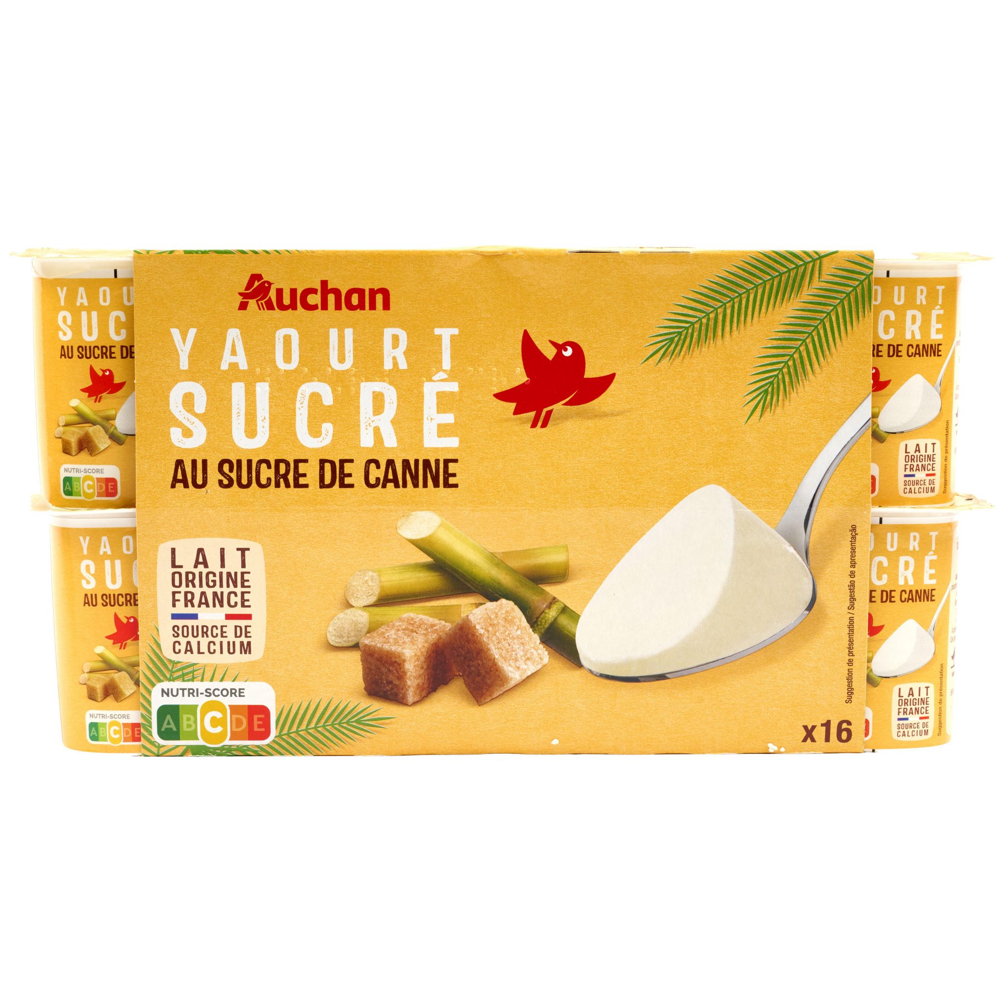 Yoplait Yaourt Nature Sucré 16 x 125 g : : Epicerie