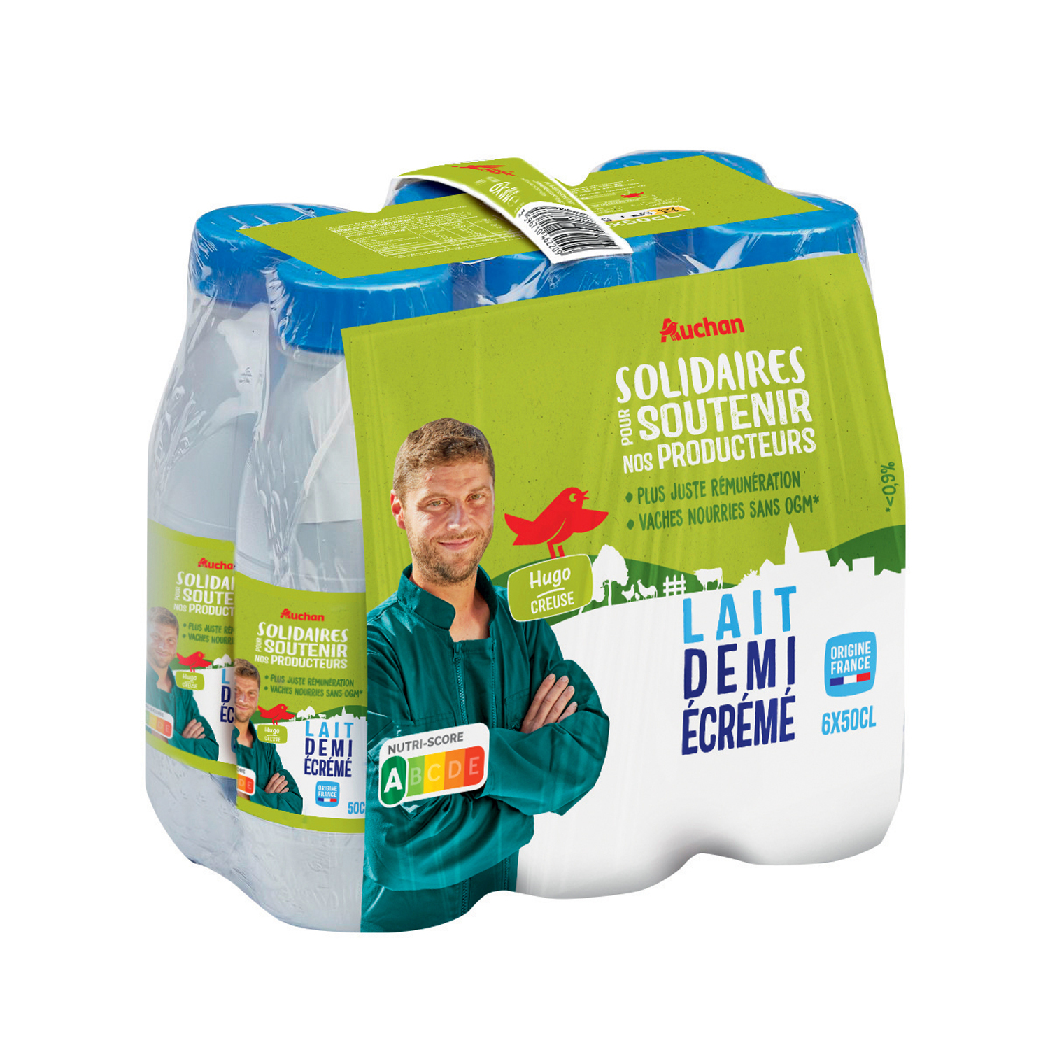 Le lait demi écrémé 50 cl équitable