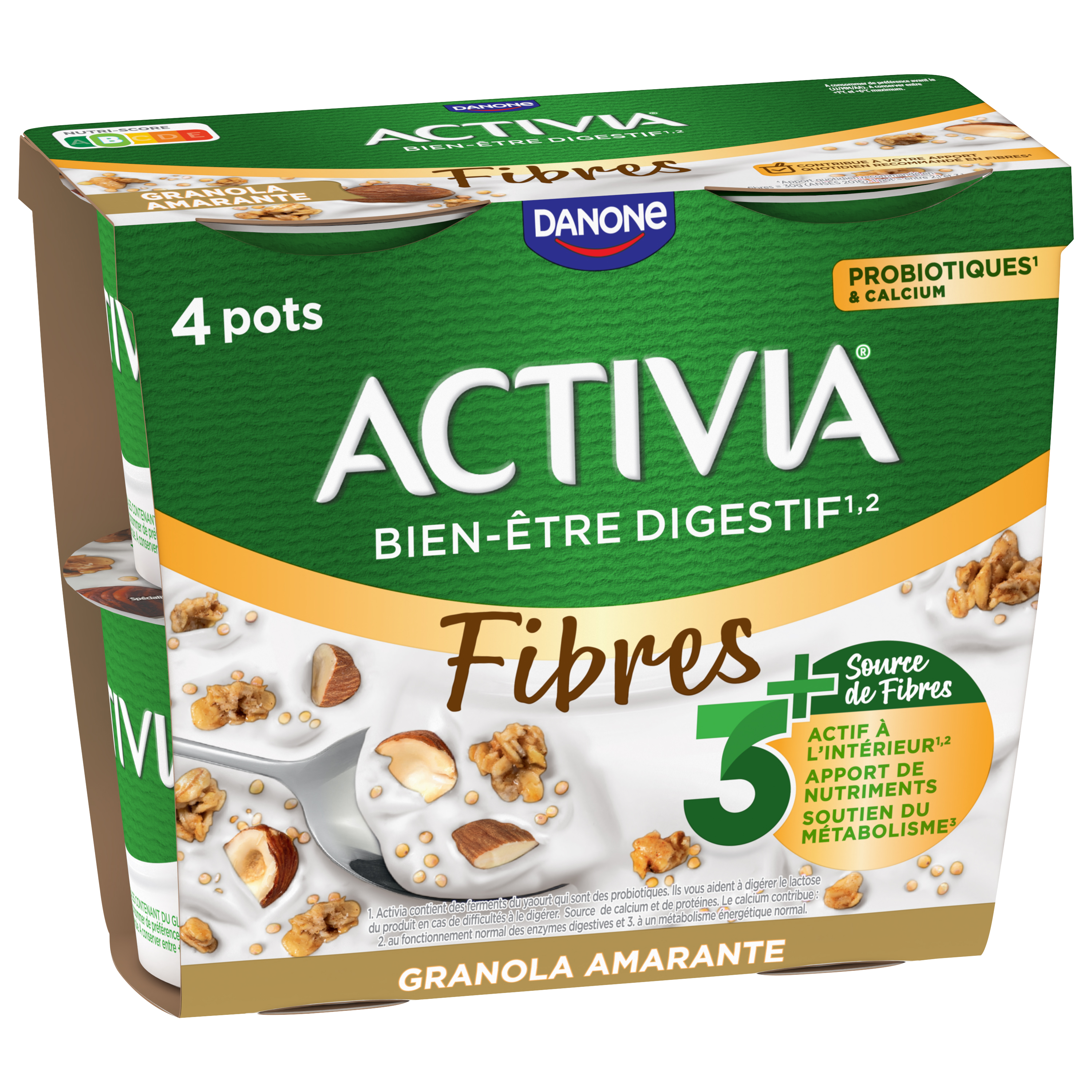 Activia Fruits Cerise  Spécialité laitière probiotiques & bifidus