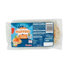 AUCHAN Muffin anglais aux céréales x4 250g