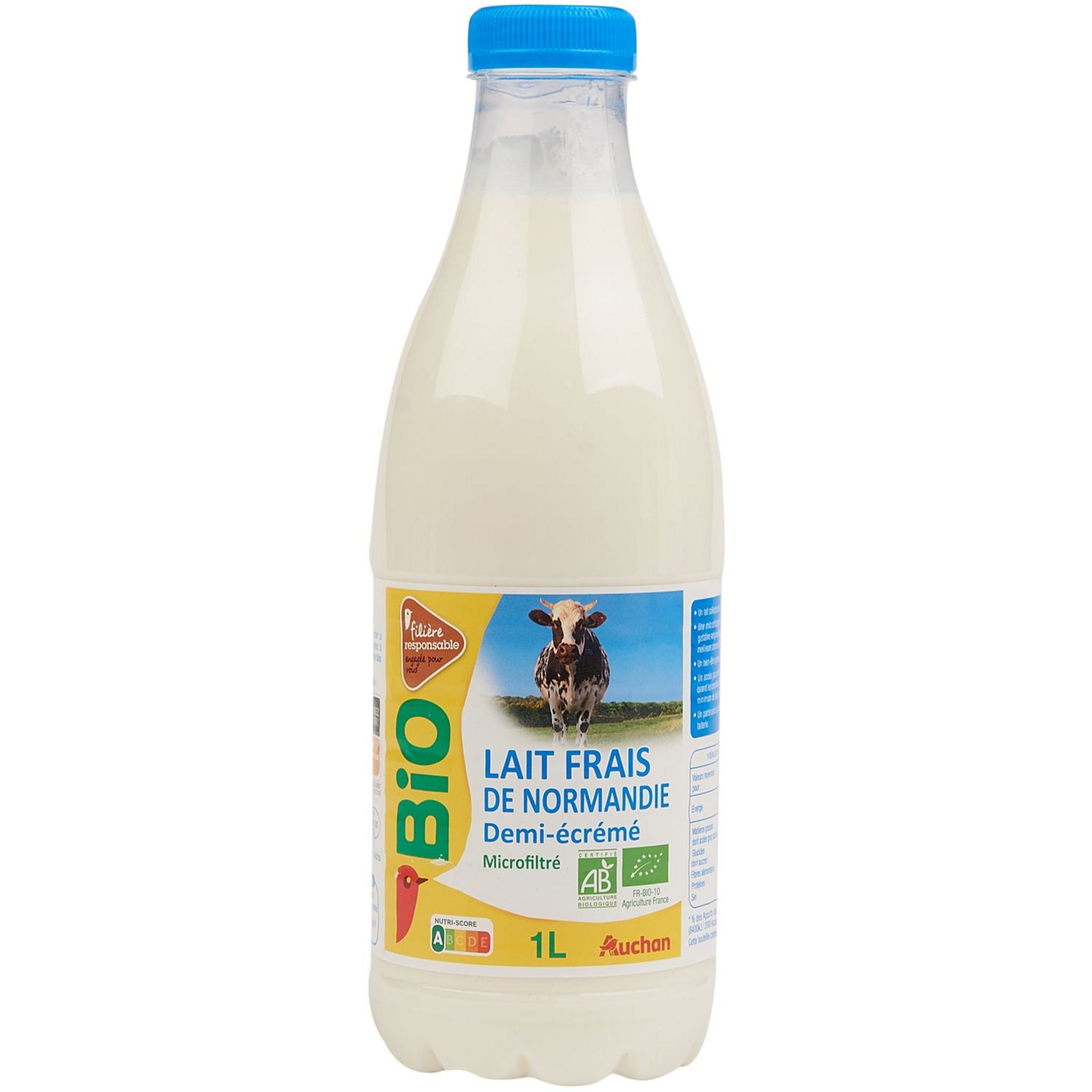 Lait frais entier - Carrefour Bio - 1 L