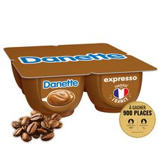 DANETTE Crème dessert café 4x125g