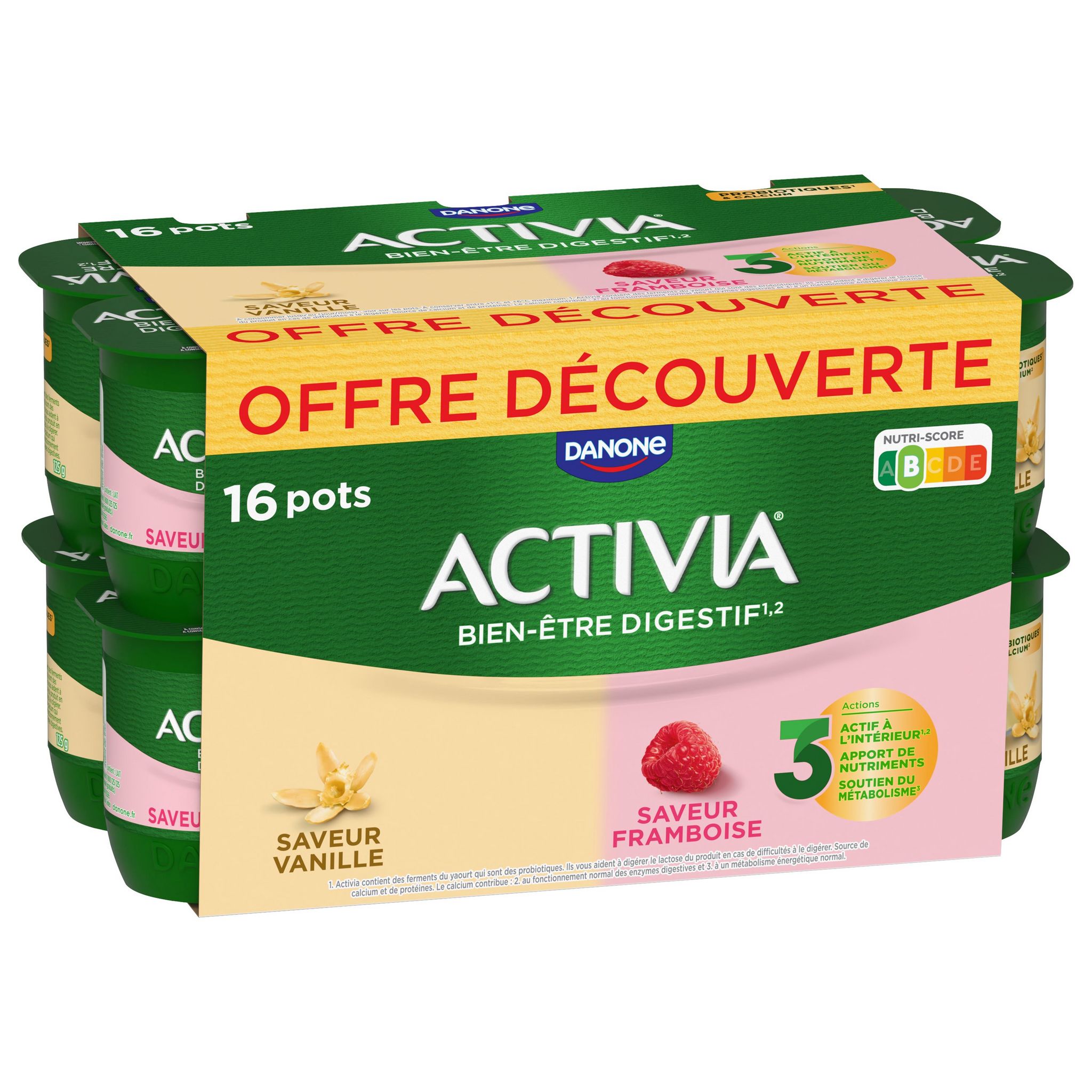 Achetez, Danone Activia yaourt panaché aux fruits bifidus 8x125g