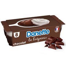 DANETTE Liégeois chocolat 8x100g