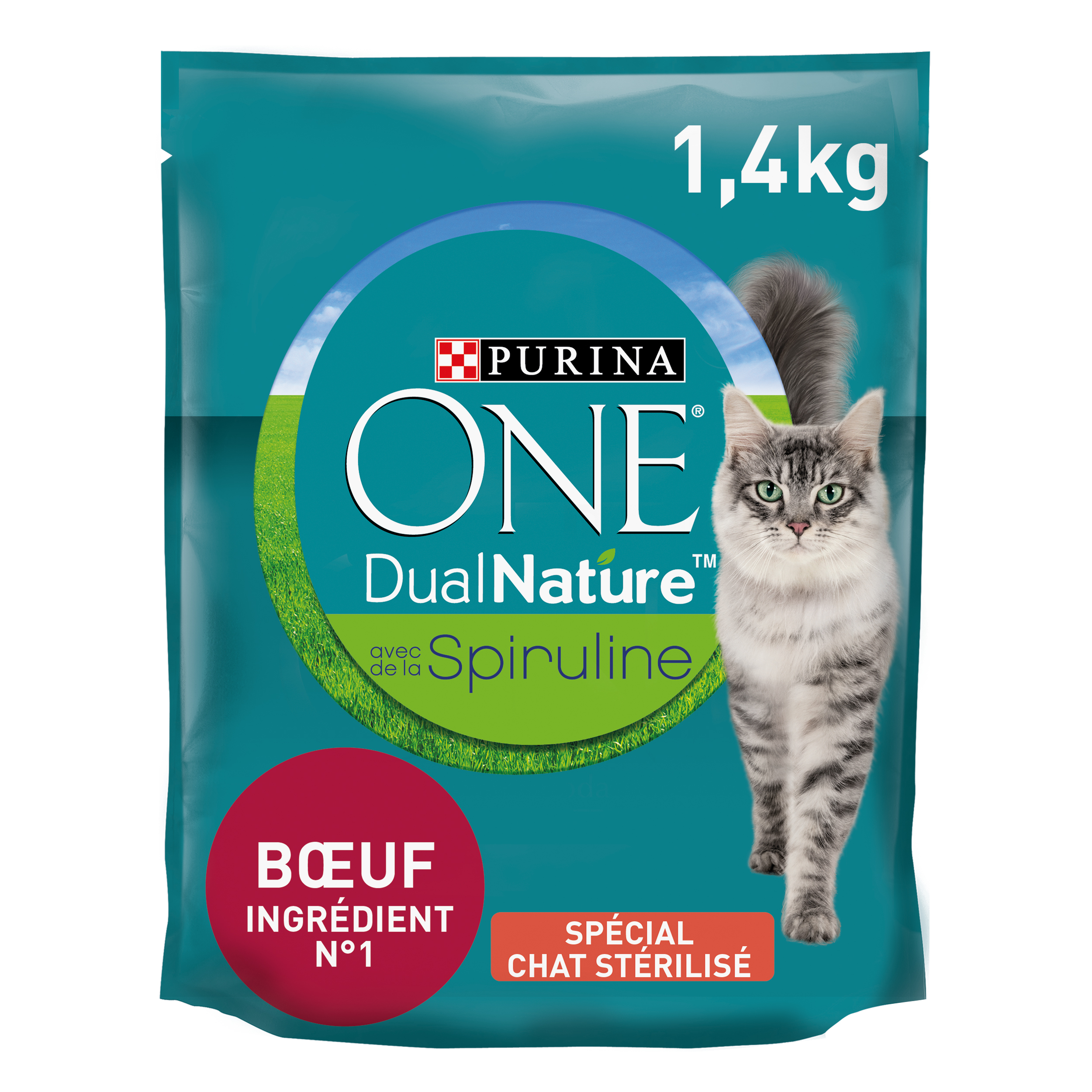 AUCHAN Adult multicroquettes au boeuf pour chat stérilisé 2kg pas