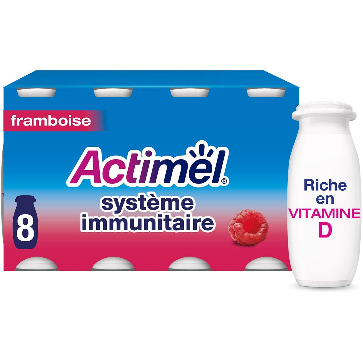 Yaourt à boire nature 8x100 g Actimel