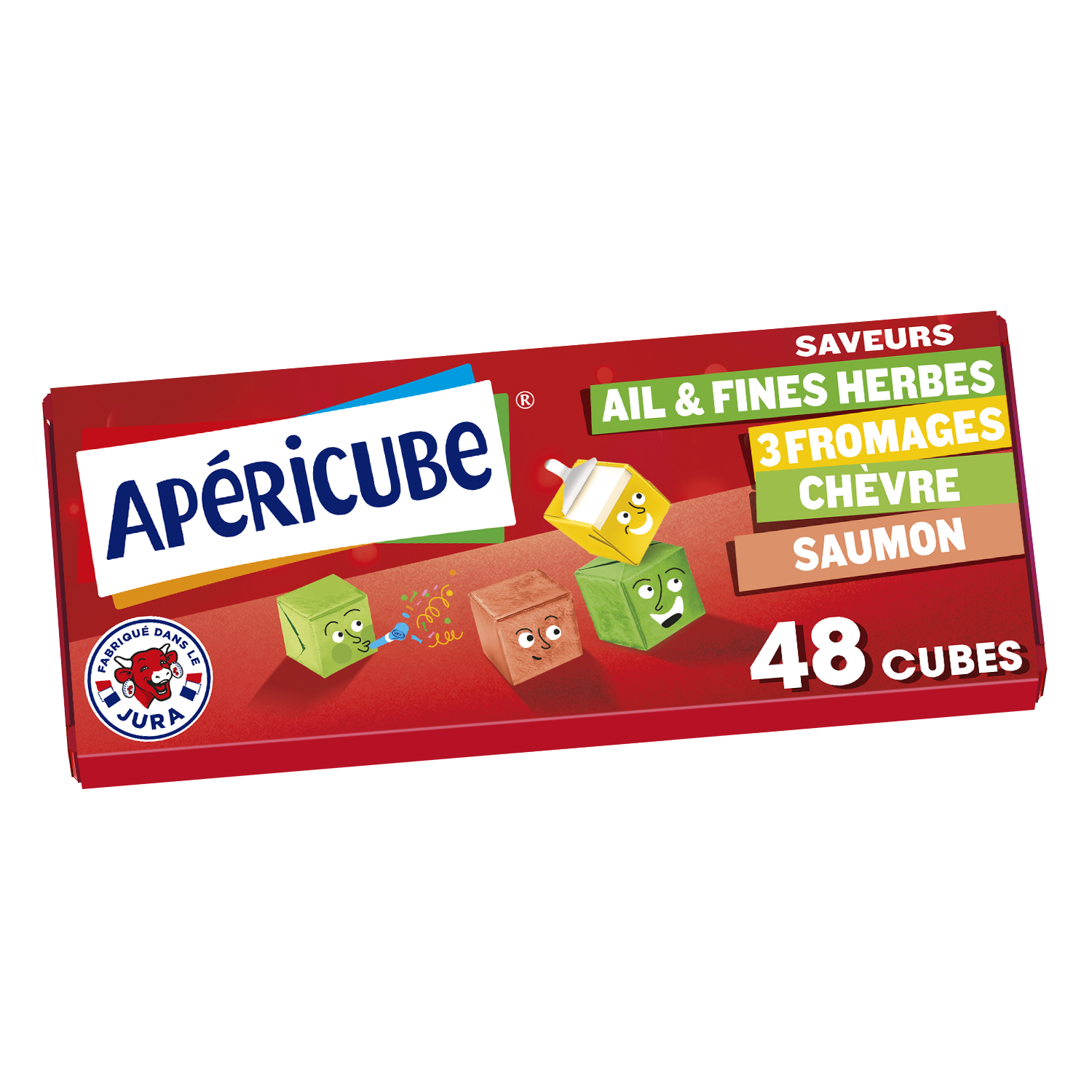 APERICUBE Cubes de fromage apéritif Tonic 48 cubes 250g pas cher - Auchan.fr