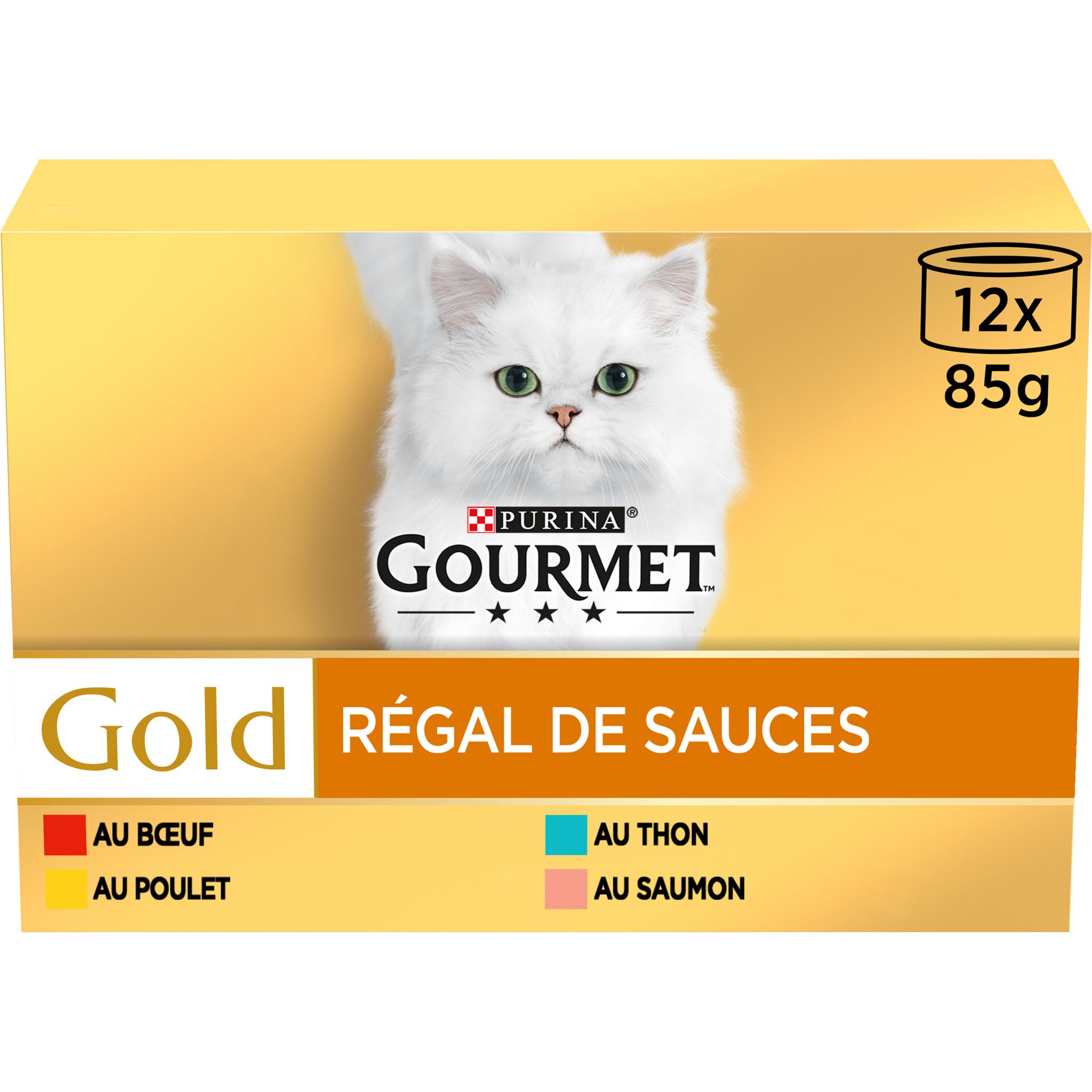 AUCHAN Emincés en gelée viandes pour chat 12x100g pas cher 