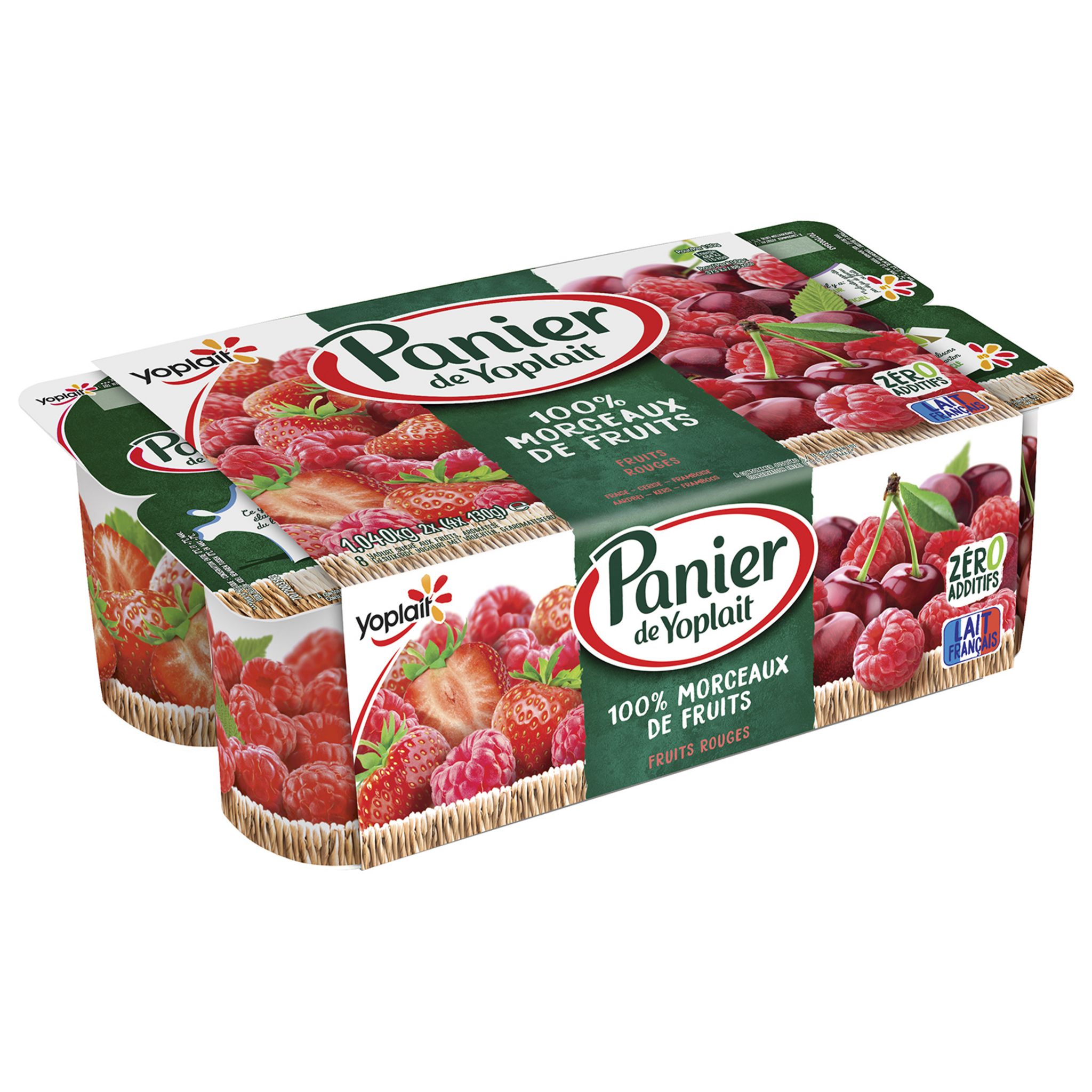 Yaourt aux fruits rouge, Panier de Yoplait (8 x 125 g)  La Belle Vie :  Courses en Ligne - Livraison à Domicile