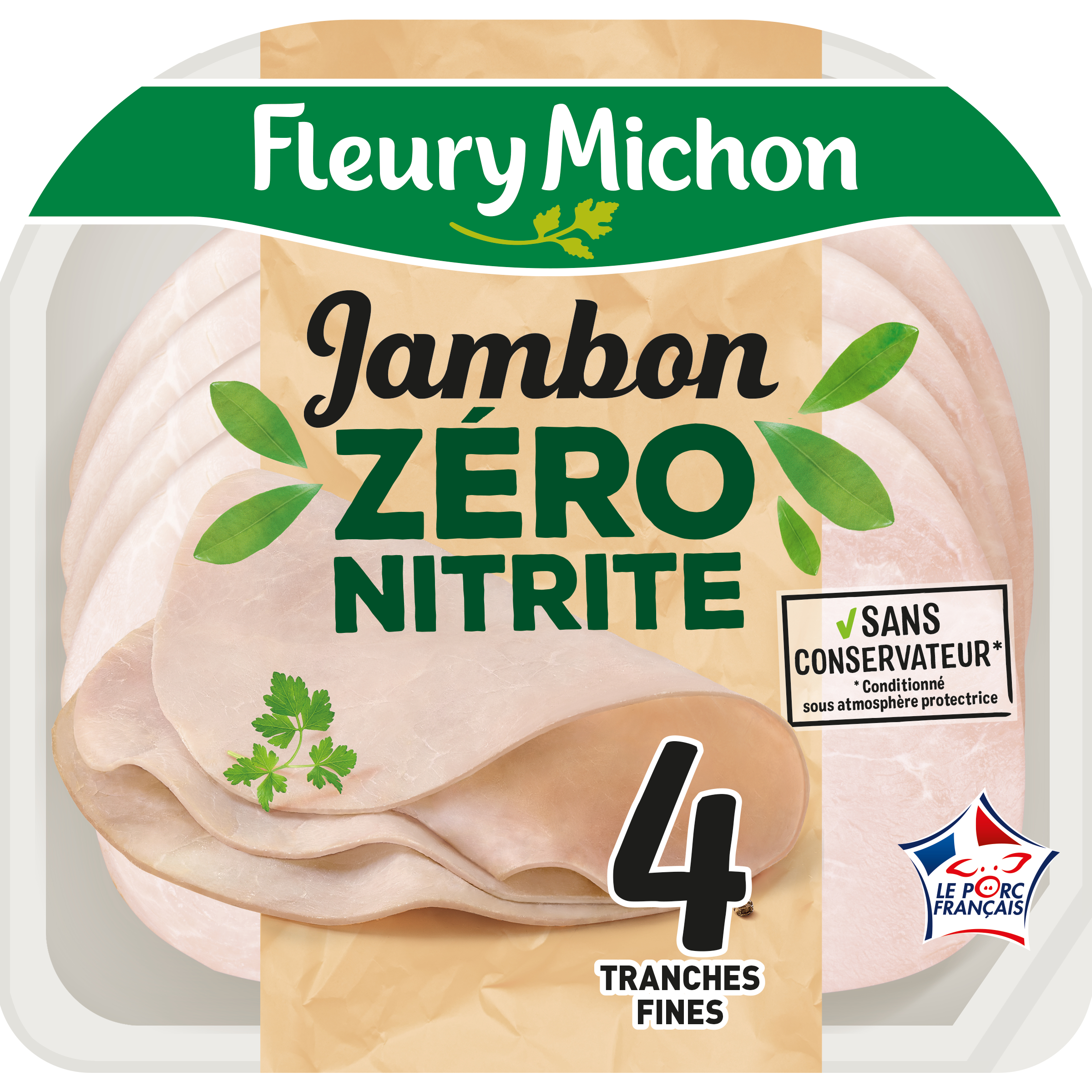 Jambon blanc Label Rouge conservation sans nitrite FLEURY MICHON