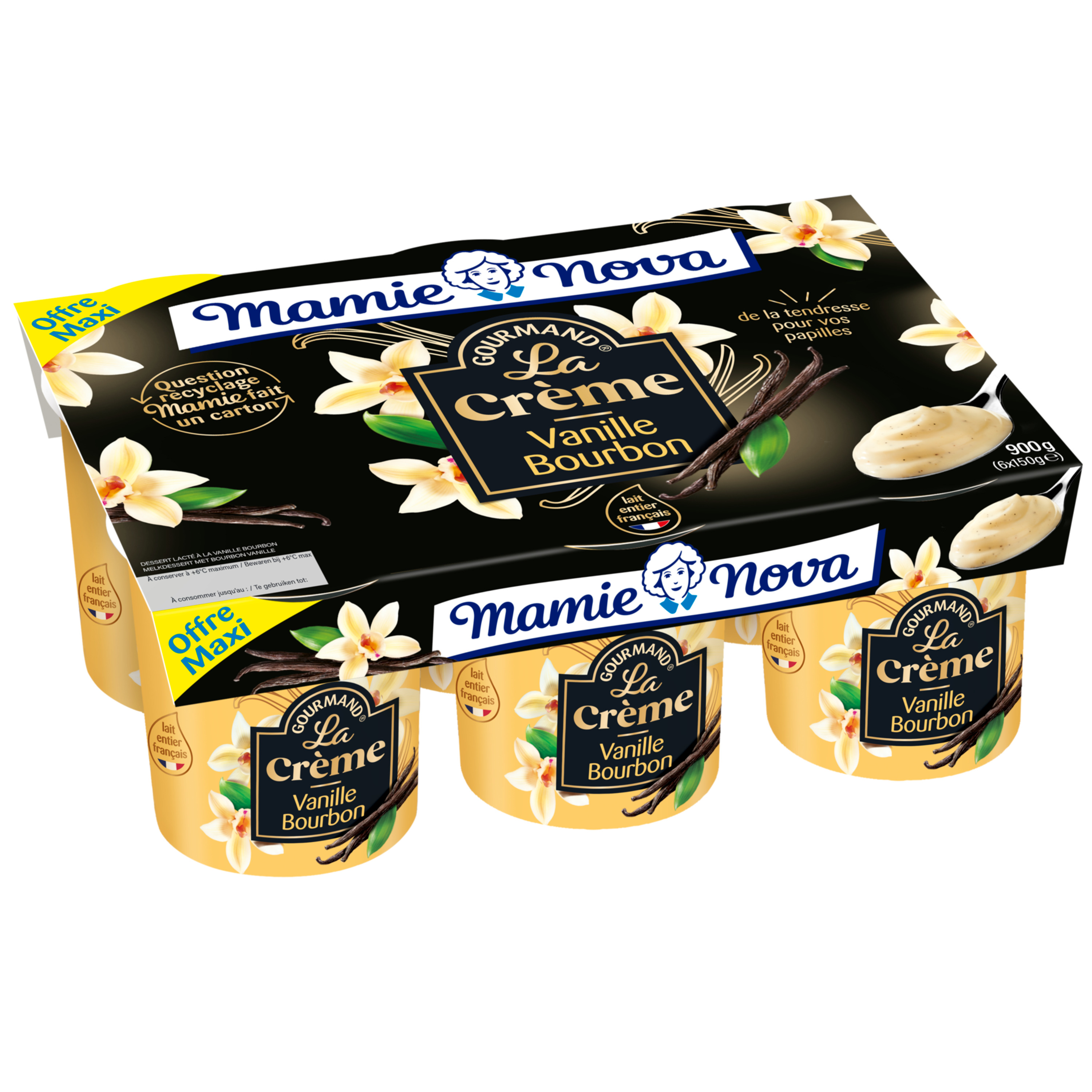 Crème vanille Mamie Nova 125g - Lobet