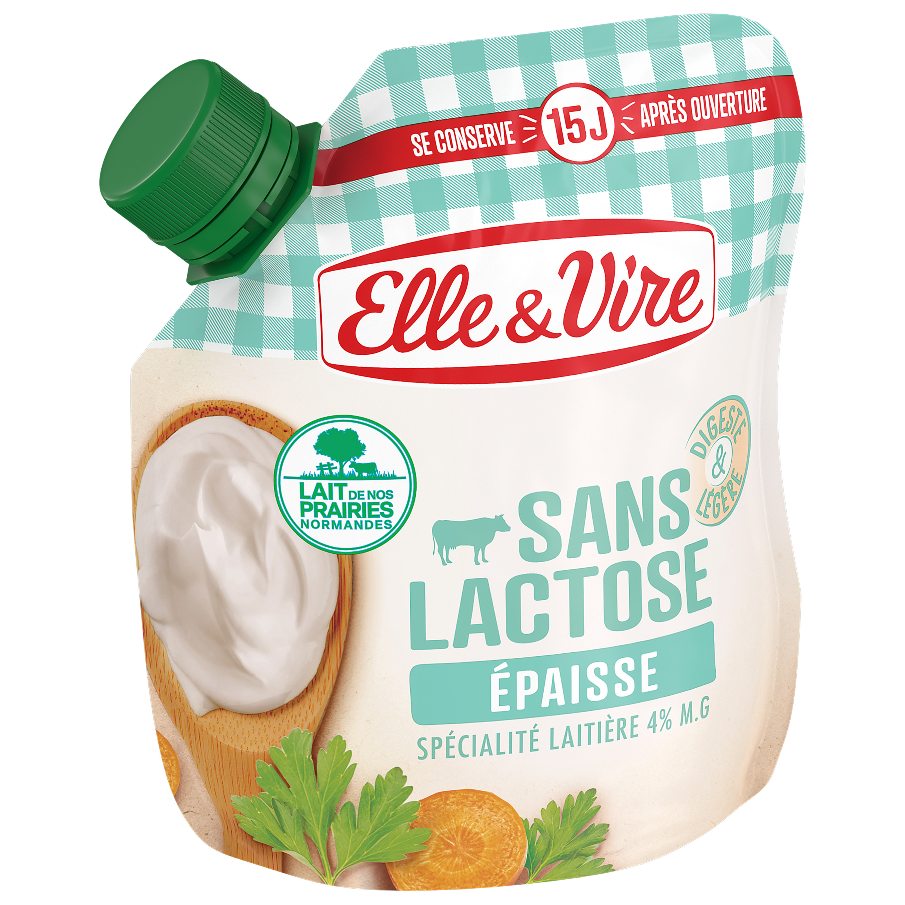 ELLE & VIRE Crème épaisse sans lactose 33cl pas cher - Auchan.fr