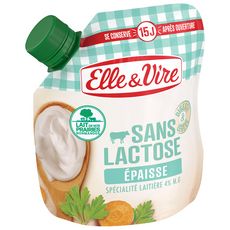 ELLE & VIRE Crème fraîche épaisse sans lactose 33cl pas cher à prix Auchan