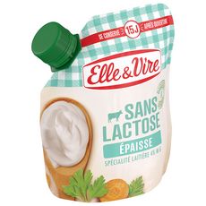 ELLE & VIRE Crème fraîche épaisse sans lactose 33cl