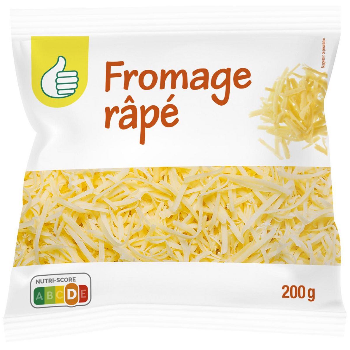 POUCE Fromage râpé 200g pas cher 