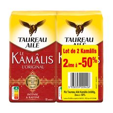 TAUREAU AILE Riz Kamâlis parfumé prémium intense et raffiné 2x500g