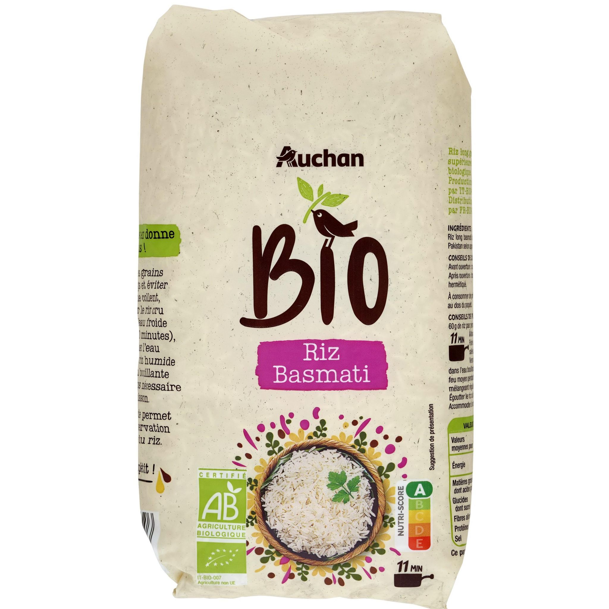 Riz basmati bio - Riz basmati au long grain bio