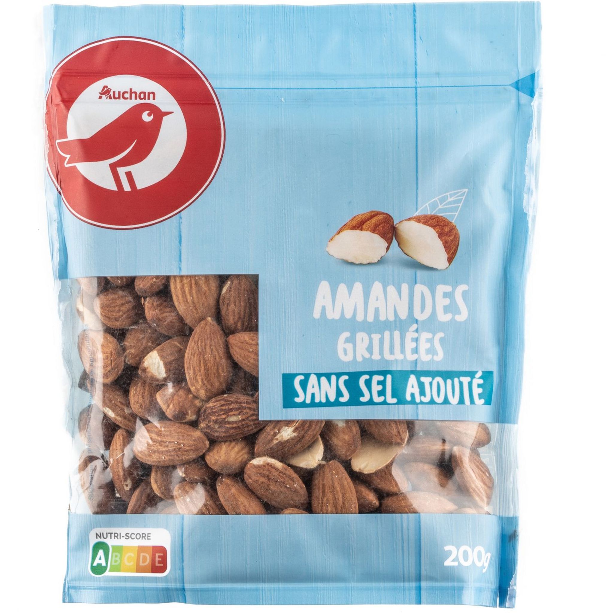 Amandes grillées non 200g Contenu