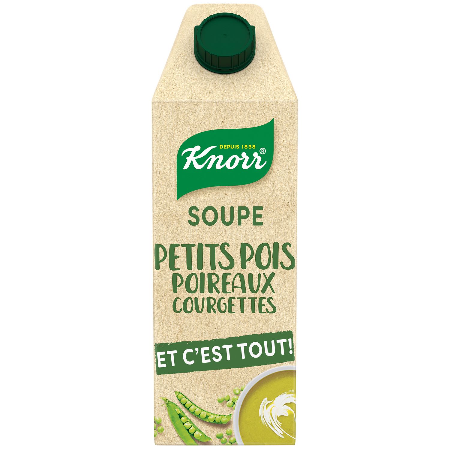 KNORR Soupe bio déshydratée légumes du potager 2 personnes 1l pas