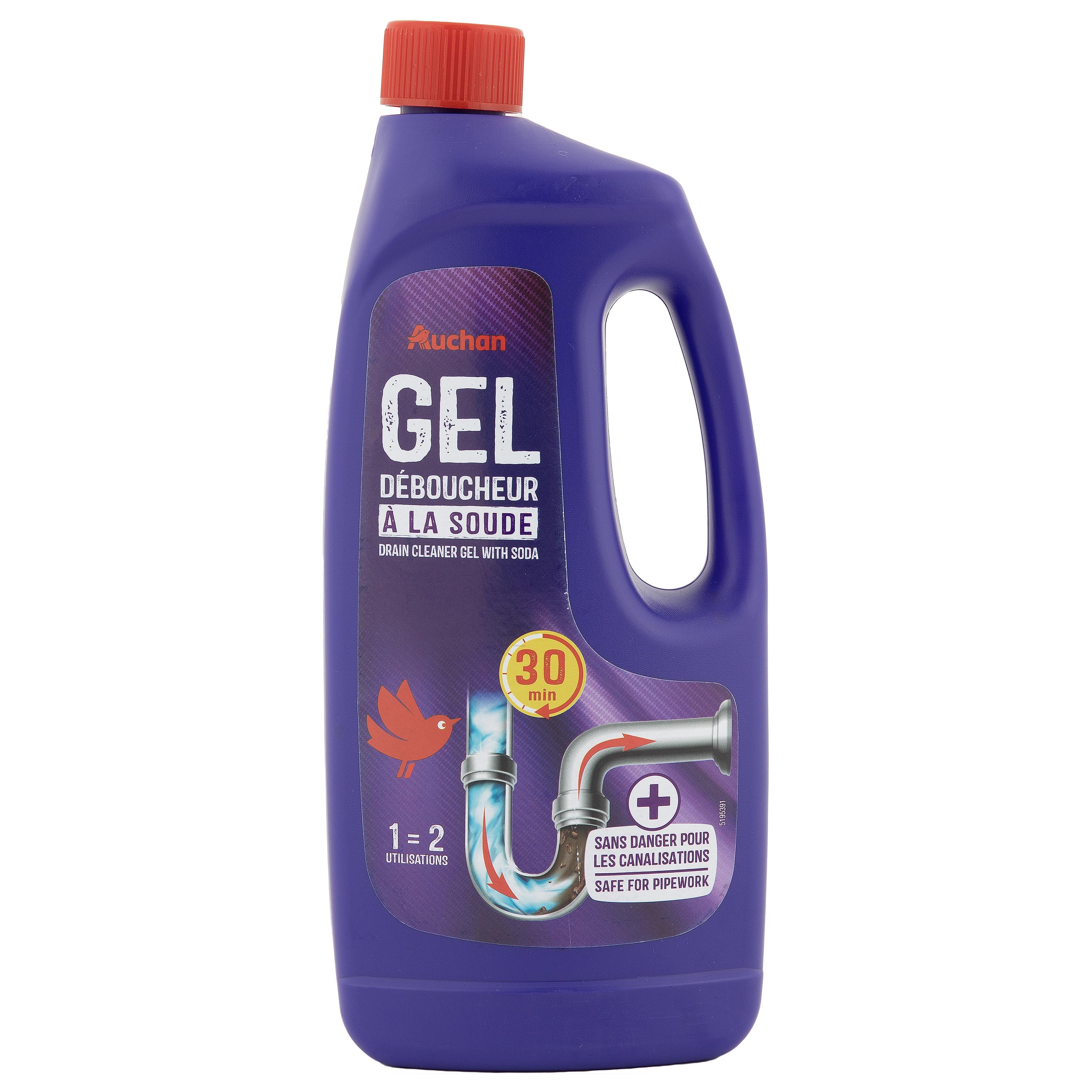 AUCHAN Gel déboucheur WC 1l pas cher 