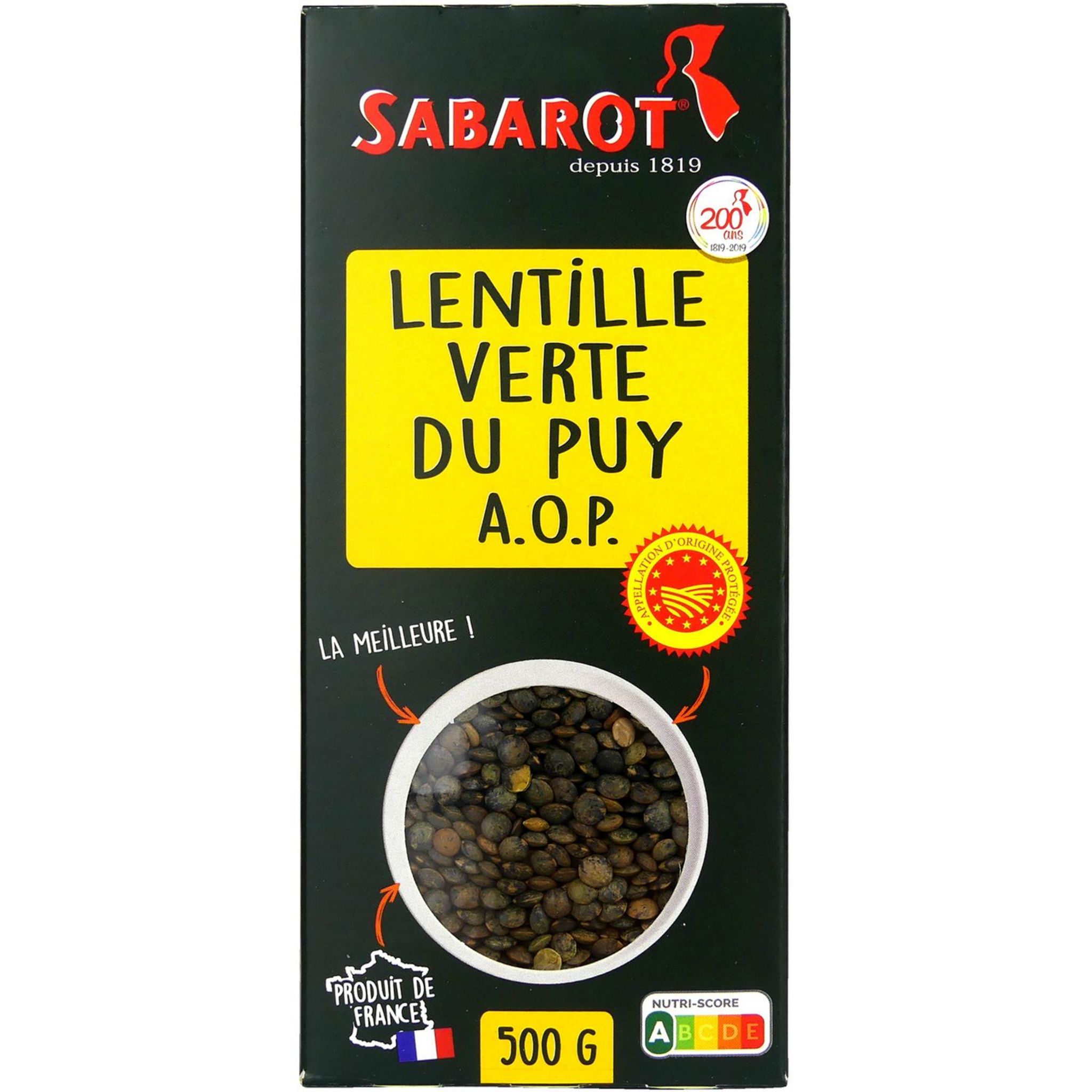 Lentilles vertes du Puy A.O.P. 500g