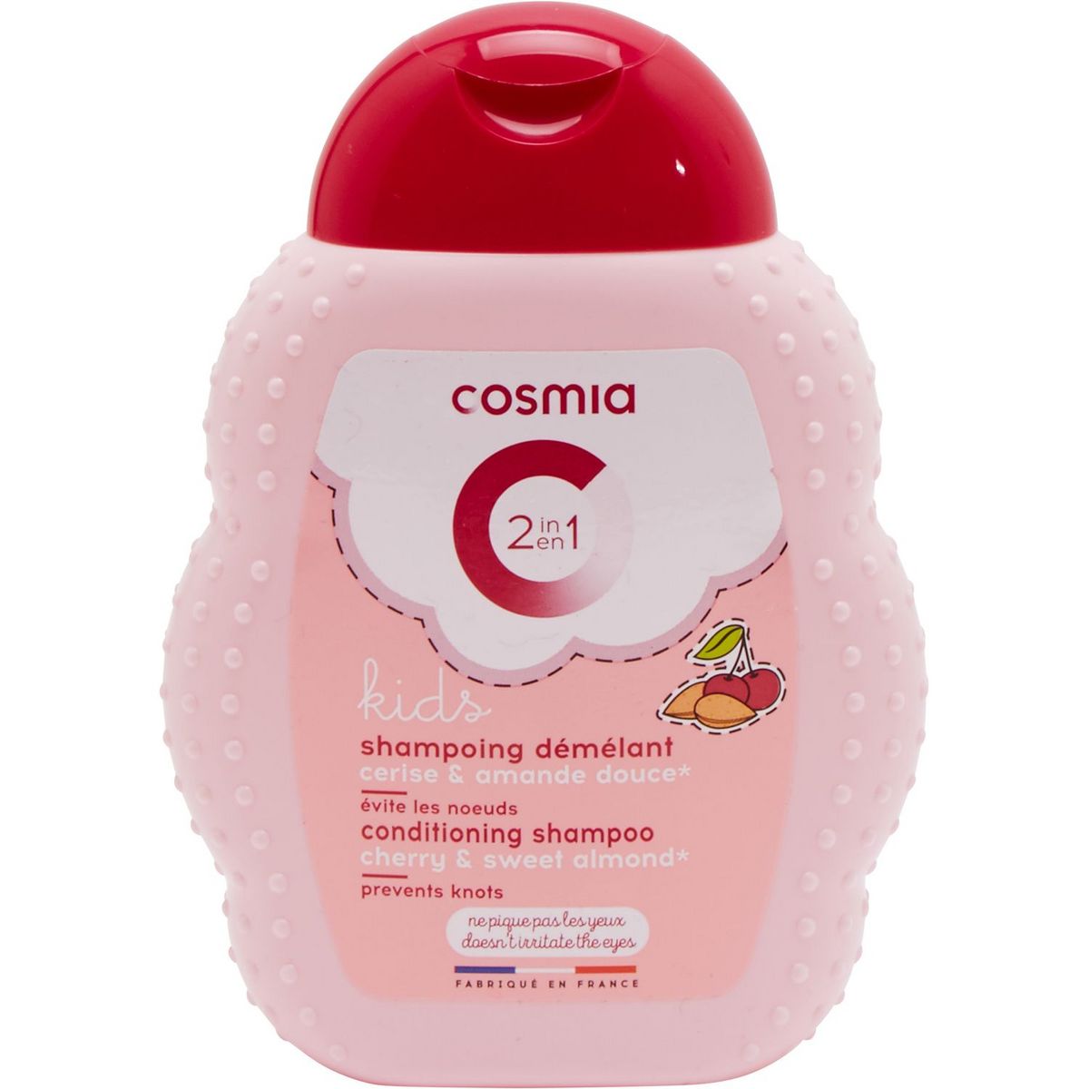 COSMIA Kids shampoing enfant démêlant cerise & amande douce 250ml pas cher  