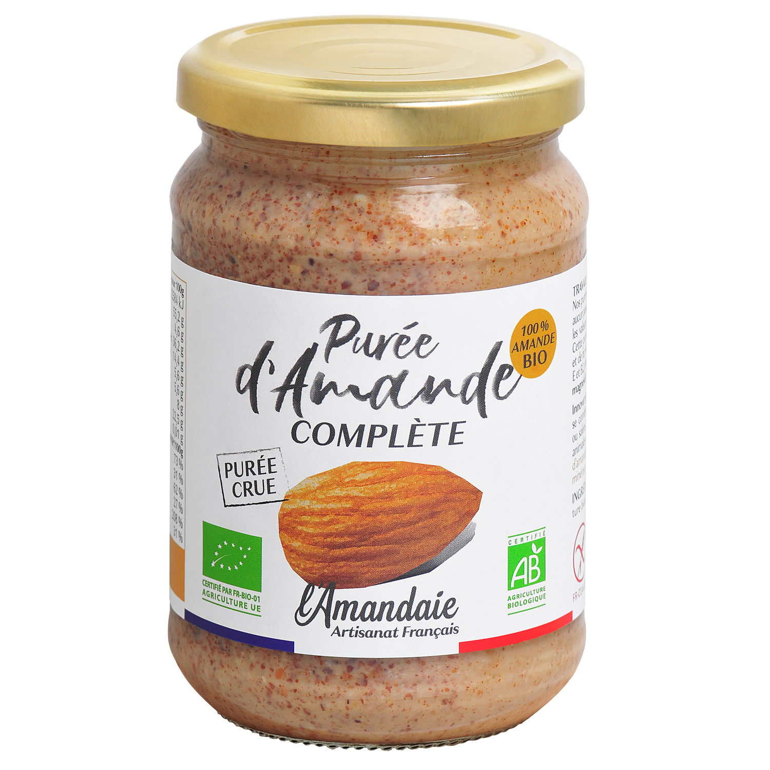 L'AMANDAIE L'Amandaie purée d'amande blanche bio 200g pas cher 