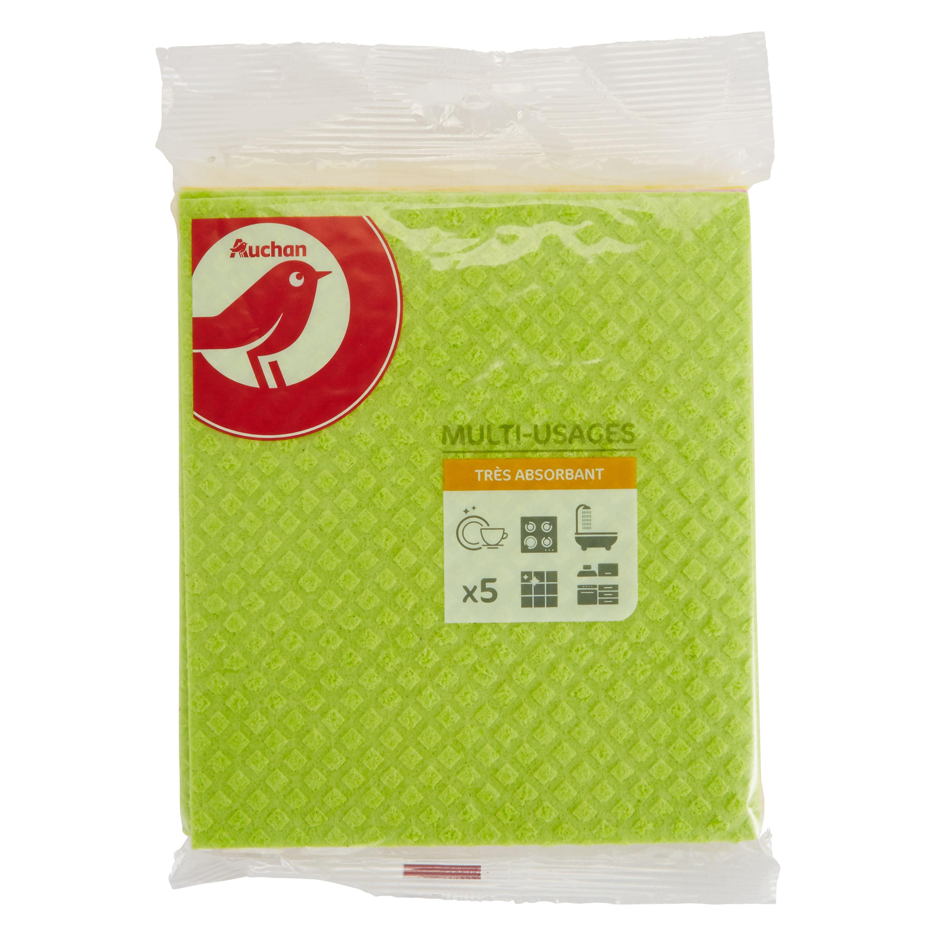 Auchan - Lavette microfibre cuisine 32x35 cm