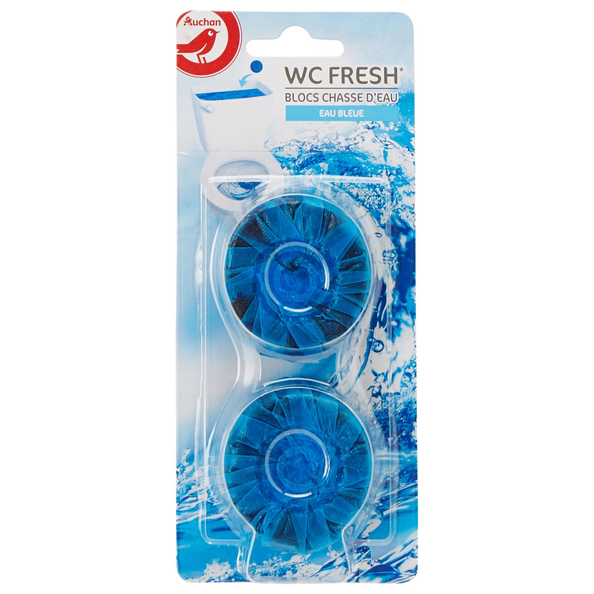 Bloc WC eau bleue pour chasse d eau - 2 blocs - LP Possession