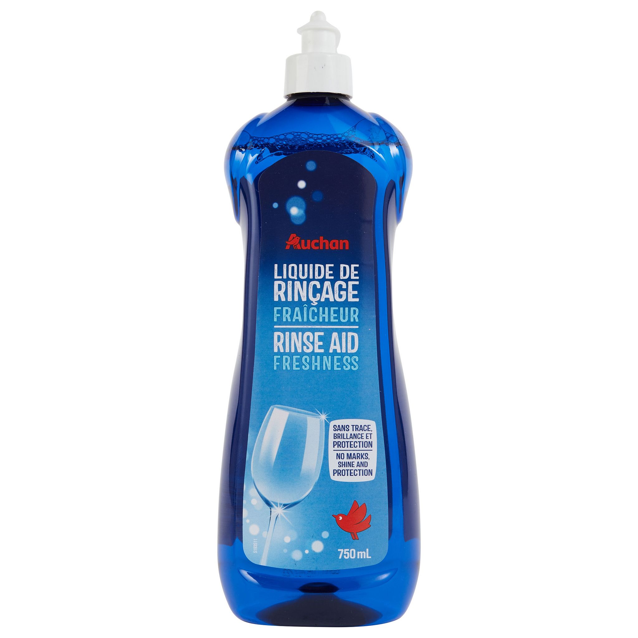 Liquide de rinçage lave-vaisselle bleu 250 ml - Produit lave