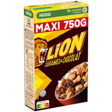 LION Céréales au caramel et chocolat 750g