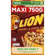 LION Céréales au caramel et chocolat 750g