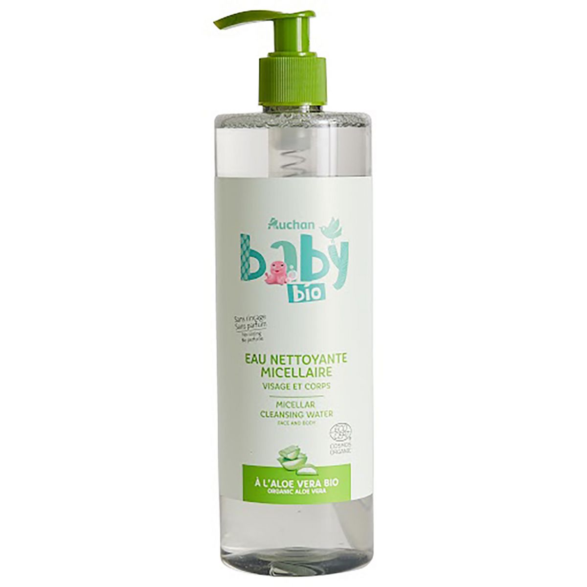 Bébé Cadum Eau Nettoyante Douceur à l'Huile d'Amandes Douces Bio 750 ml