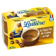 LA LAITIERE Pot de crème au café 4x100g