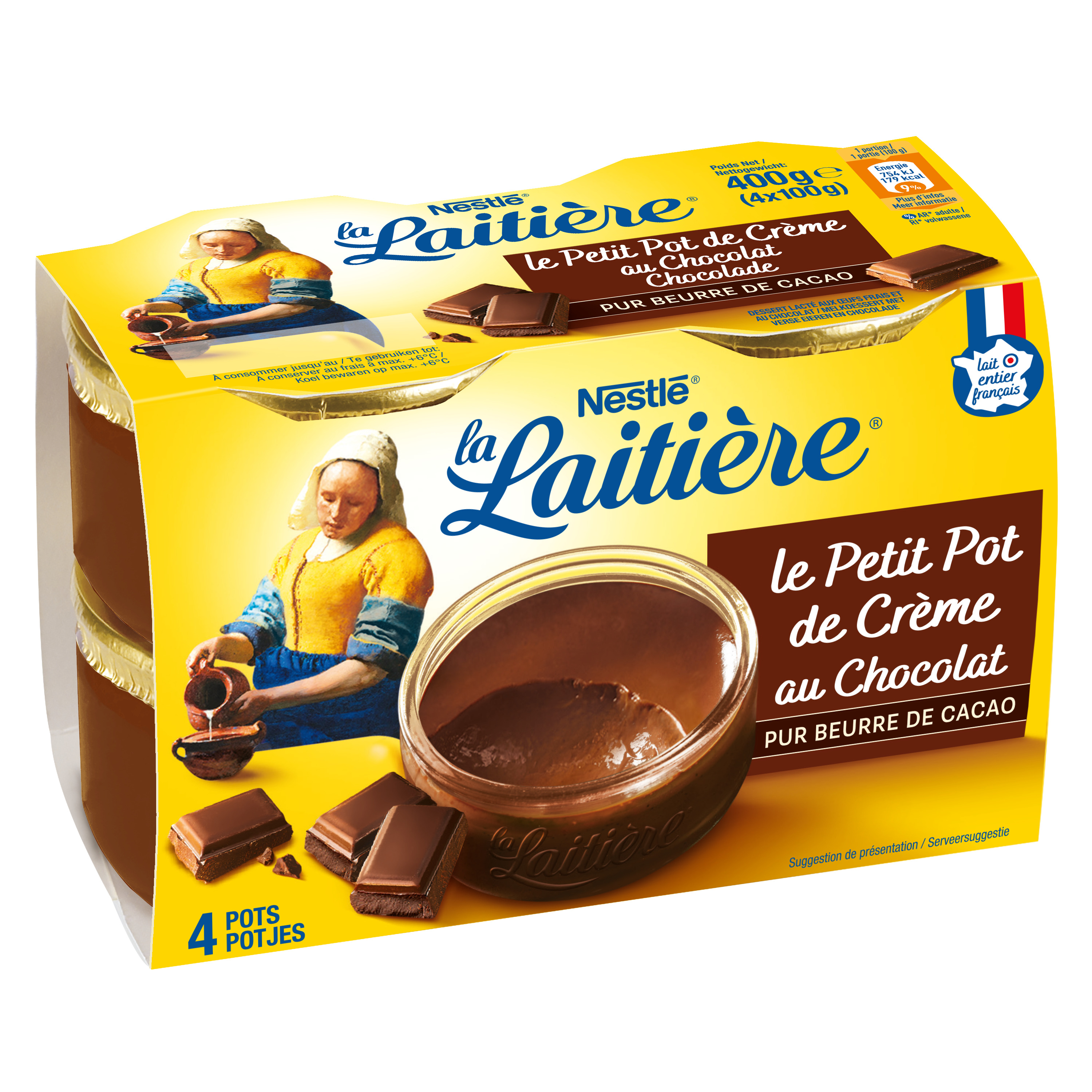 Petits pots de crème au chocolat façon La Laitière