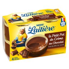 LA LAITIERE Pot de crème au chocolat 4x100g