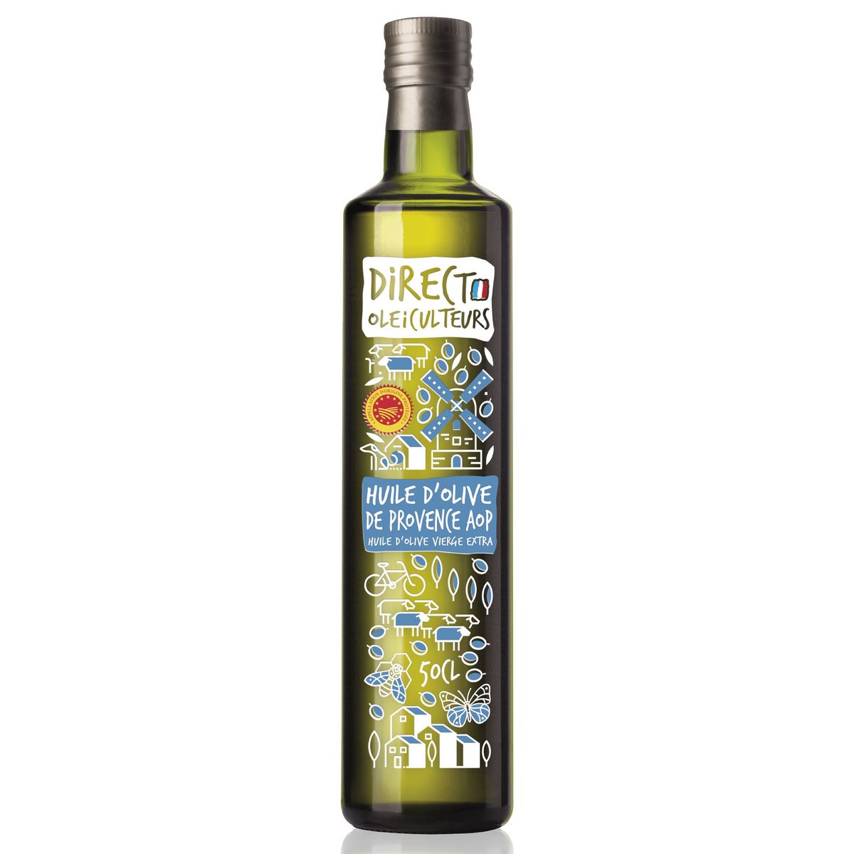 DIRECT OLEICULTEURS Huile d'olive de Provence AOP vierge extra 50cl