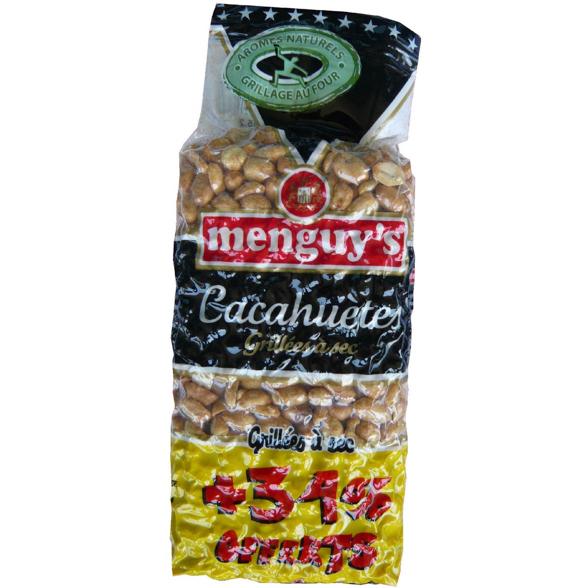 MENGUY'S Cacahuètes grillées à sec dont 34% offert 523g