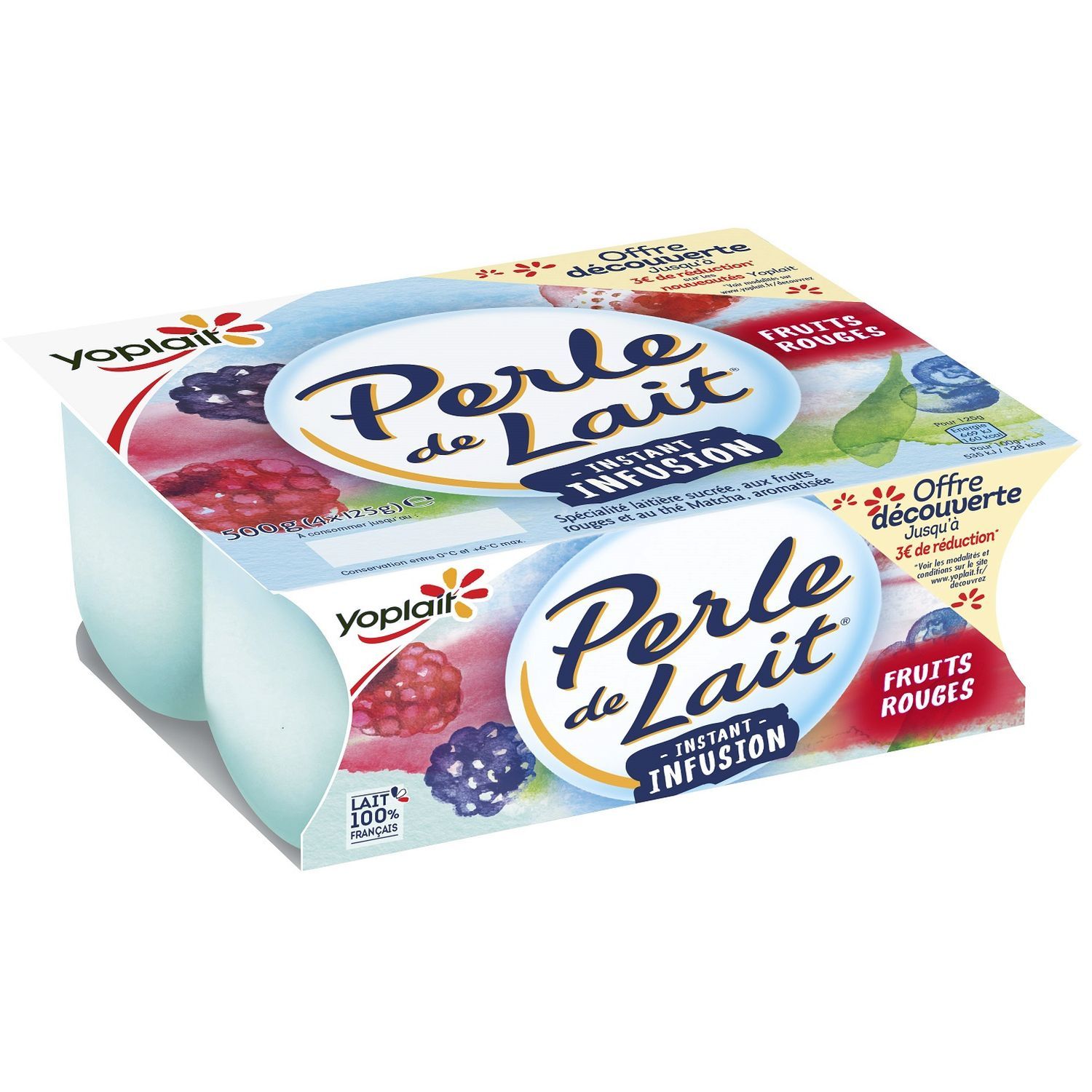 PERLE DE LAIT Instant Infusion Spécialité laitière aux fruits