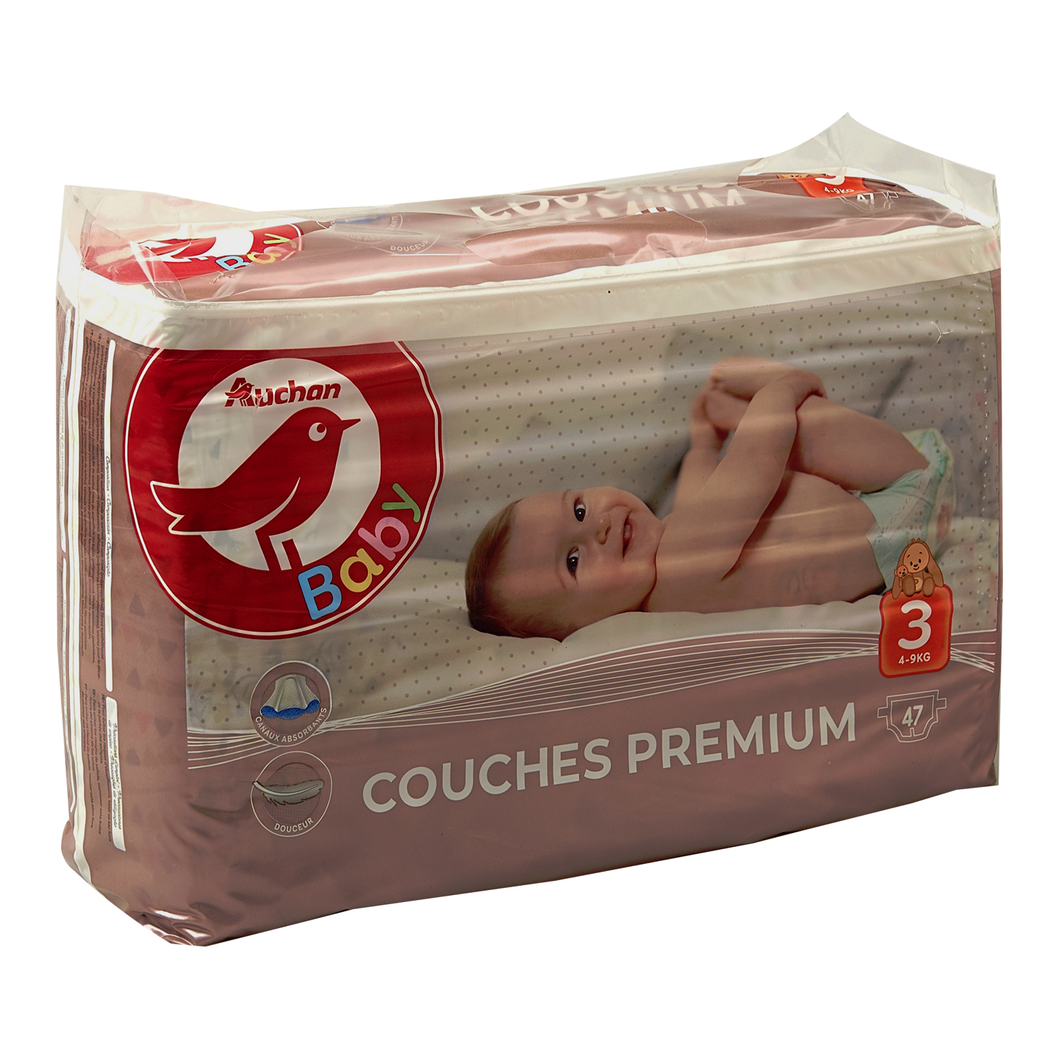 PAMPERS Premium protection Couches taille 3 (6-10kg) 104 couches pas cher 