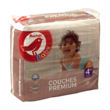 AUCHAN BABY Couches premium taille 4+ (9-20kg) 38 couches