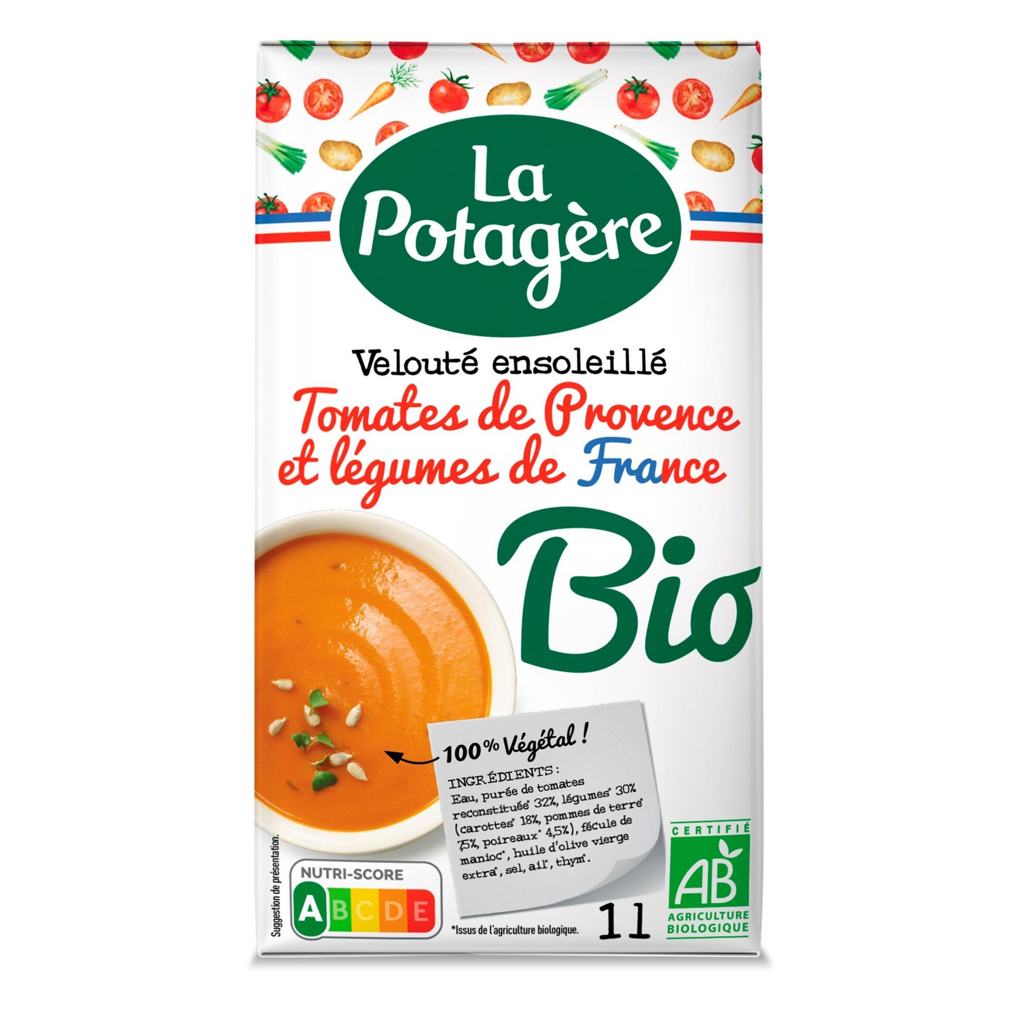 KNORR Soupe passée déshydratée 9 légumes 4 personnes 105g pas cher 